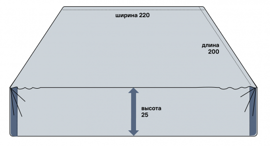 Простыня Inspire 200x220 см сатин на резинке цвет сине-зеленый