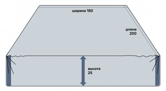 Простыня Inspire 180x200 см сатин на резинке цвет сине-зеленый