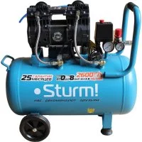 Бесшумный безмасляный компрессор Sturm профессионал
