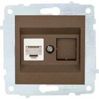 Механизм компьютерной 1-местной розетки rj45 OVIVO CAT6