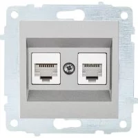 Механизм компьютерной 2-местной розетки rj45 OVIVO CAT6