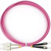 Дуплексный оптический патч-корд TopLan DPC-TOP-OM4-SC/P-ST/P-100