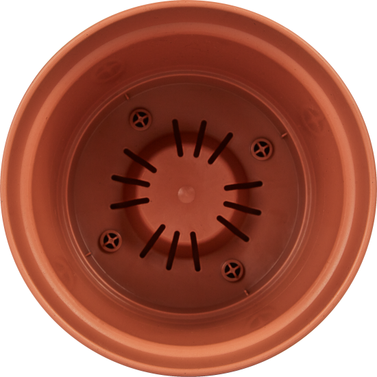 Горшок цветочный Idi Land Mint ø120 h9.4 см v0.7 л пластик терракотовый