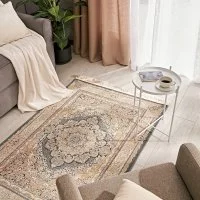 Ковер полиэстер Anosha 200x300 см цвет голубой
