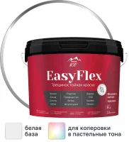 Краска резиновая трещиностойкая Parade EasyFlex матовая база А цвет белый 9 л