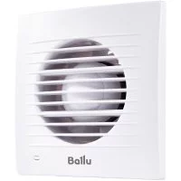 Вентилятор осевой вытяжной Ballu BAF-FW-120 D120 мм 33 дБ 190 м3/ч обратный клапан цвет белый