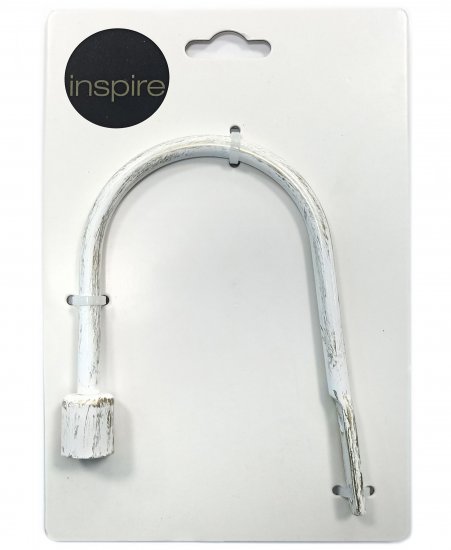 Держатель для штор Inspire d 20 см цвет белый классик