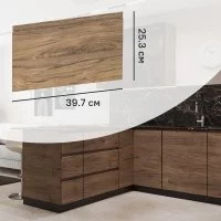 Фасад для кухонного ящика Токио 39.7x25.3 см Delinia ID ЛДСП цвет коричневый