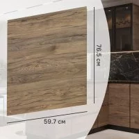 Фасад для кухонного шкафа Токио 59.7x76.5 см Delinia ID ЛДСП цвет коричневый
