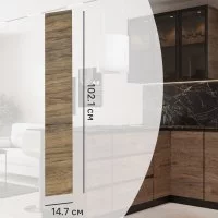 Фасад для кухонного шкафа Токио 14.7x102.1 см Delinia ID ЛДСП цвет коричневый