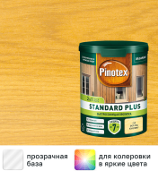 Антисептик Pinotex Standard Plus полуматовый прозрачный 0.9 л