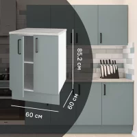Кухонный шкаф напольный Неман 60x85.2x60 см ЛДСП цвет зеленый