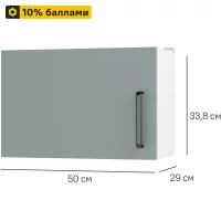Кухонный шкаф навесной над вытяжкой Неман 50x33.8x29 см ЛДСП цвет зеленый