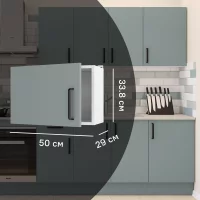 Кухонный шкаф навесной над вытяжкой Неман 50x33.8x29 см ЛДСП цвет зеленый