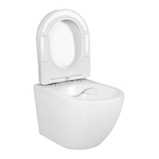 Комплект инсталляция Grohe с унитазом Aquatek Европа М с микролифтом, цвет белый