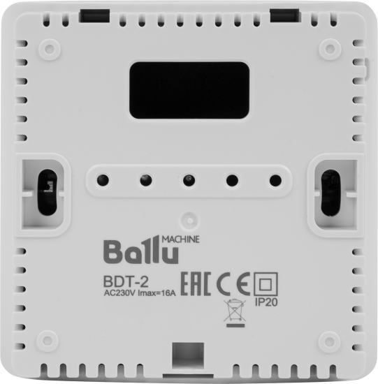 Терморегулятор Ballu BDT-2 электронный программируемый цвет белый
