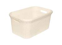 Корзинка Violet Ротанг 51x32.7x24.5 см прямоугольная цвет слоновая кость