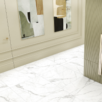 Керамогранит Alma Ceramica Laurent 60x60x0.9 см 1.8 м² матовый цвет бело-серый