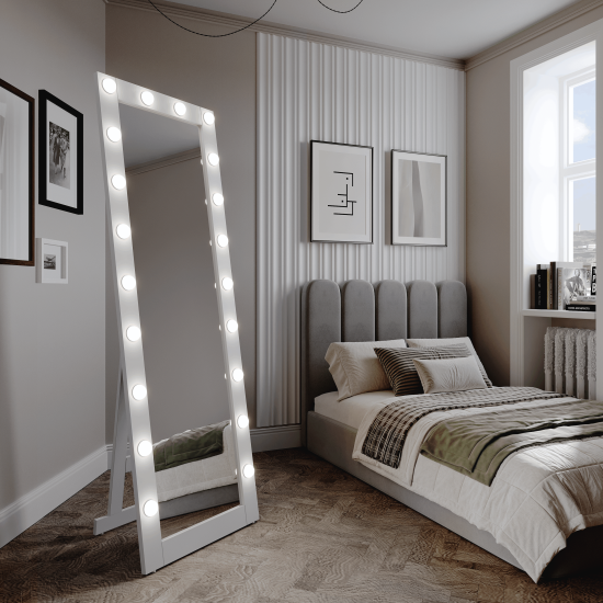 Зеркало гримерное Inspire Тибет прямоугольное 60x175 см цвет белый