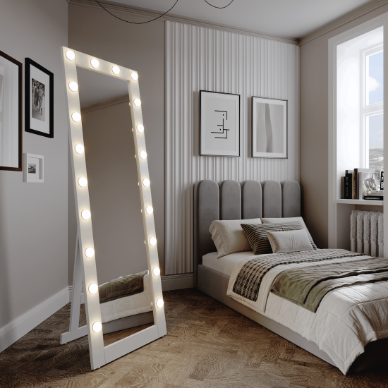 Зеркало гримерное Inspire Тибет прямоугольное 60x175 см цвет белый
