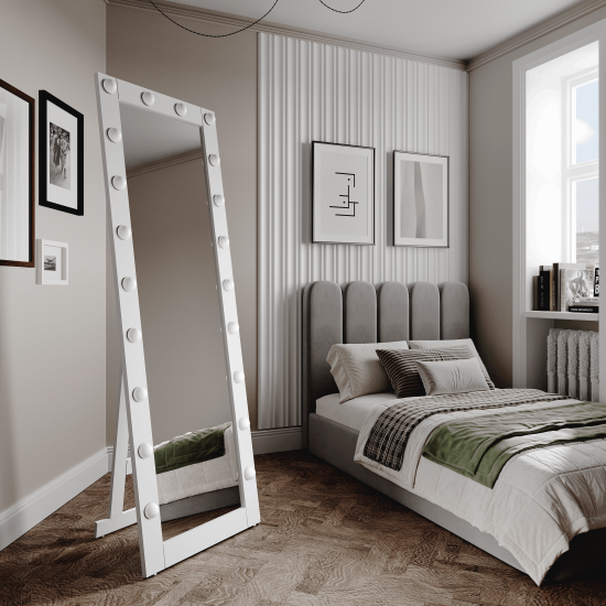 Зеркало гримерное Inspire Тибет прямоугольное 60x175 см цвет белый