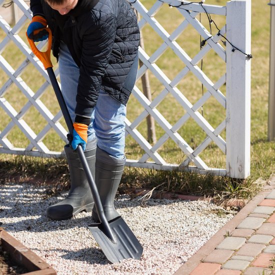 Лопата штыковая Павловская Заря стальная садовая с металлическим черенком 900 мм (159001)