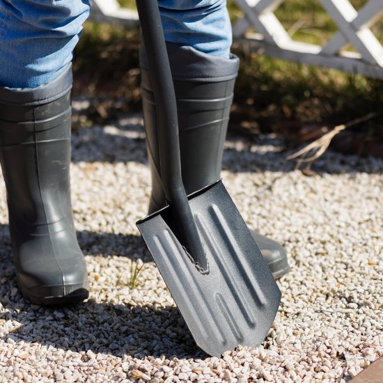 Лопата штыковая Павловская Заря стальная садовая с металлическим черенком 900 мм (159001)