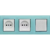 Одноклавишный выключатель + розетки Vesta Electric Комплект-3