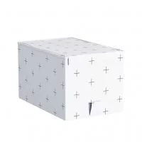 Короб для хранения Spaceo 18x16.5x28 см полиэстер цвет белый