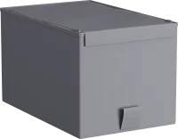 Короб для хранения Spaceo 18x16.5x28 см полипропилен цвет гранит