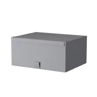 Короб для хранения Spaceo 36x16.5x28 см полипропилен цвет гранит