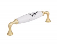 Мебельная ручка-скоба Casalingo матовое золото 128 мм