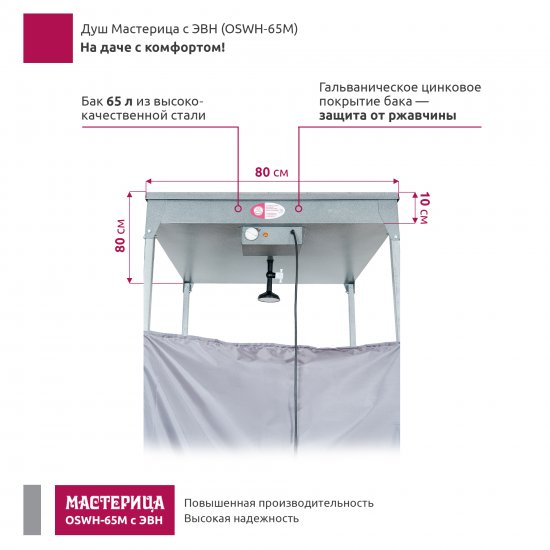 Садовый душ Мастерица OSWH-65М