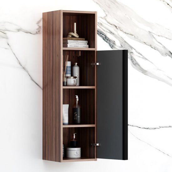 Шкаф для ванной AM.PM Stern M7LCHR0306GM подвесной с полкой 110x30 см цвет орех