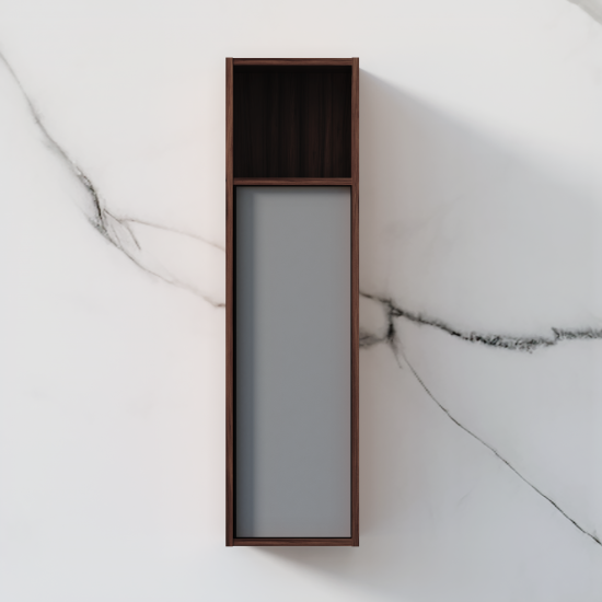 Шкаф для ванной AM.PM Stern M7LCHR0306GM подвесной с полкой 110x30 см цвет орех