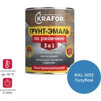 Грунт эмаль по ржавчине KRAFOR 250200