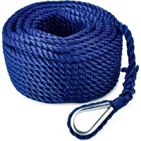 Якорный трехпрядный трос Skipper SK-TAN3ST1020BL
