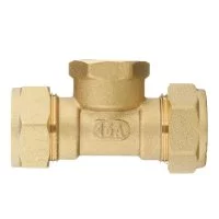 Тройник Stahlmann IWS EasyFix 15 мм х 1/2 ВР(г) х 15 мм для гофрированных труб