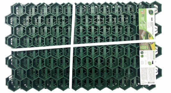 Решетка газонная Geolia 70x40x3.2 см полипропилен зеленый 4 шт
