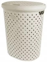 Корзина для белья Plast Team Rattan цвет молочный