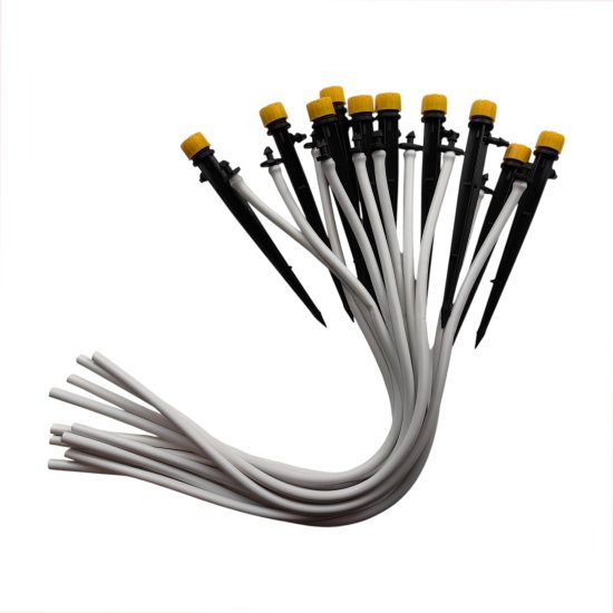 Капельница регулируемая на стойке с трубкой 4 мм BOUTTE, 10 шт.