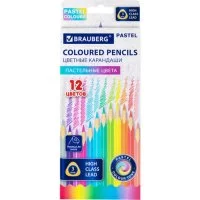 Цветные карандаши BRAUBERG Pastel