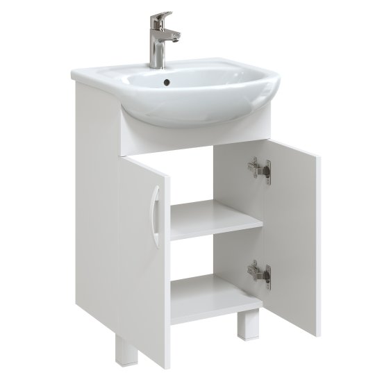 Тумба под раковину напольная Элегия Т-50 цвет белый