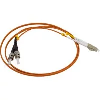 Волоконно-оптический патч-корд Hyperline FC-D2-50-LC/PR-ST/PR-H-1M-LSZH-OR