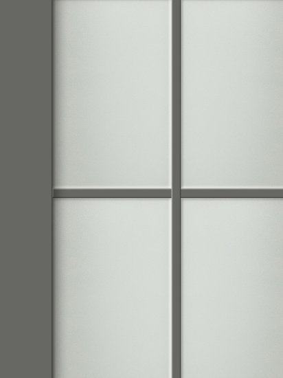 Дверь межкомнатная со стеклом Пьемонт 60x200 см Hardflex цвет стиппл грей с замком и петлями