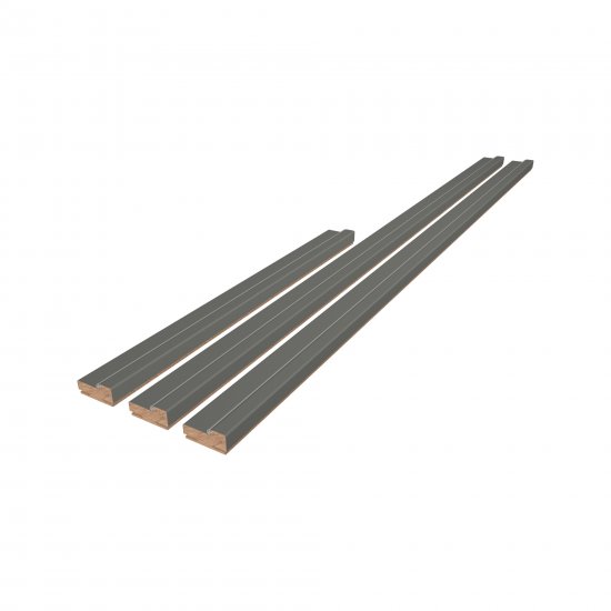 Комплект дверной коробки Пьемонт телескопический 210x70x32 мм Hardflex ламинация стиппл грей (2.5шт.)