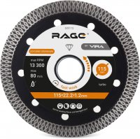 Диск алмазный по керамограниту Rage 605115 турбо 115x22.2x1.2 мм