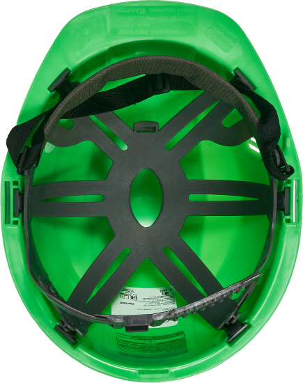 Каска защитная Krafter цвет зеленый