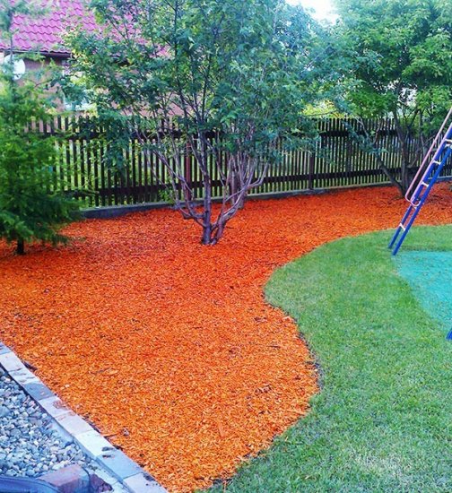 Щепа цвет оранжевый 50 л