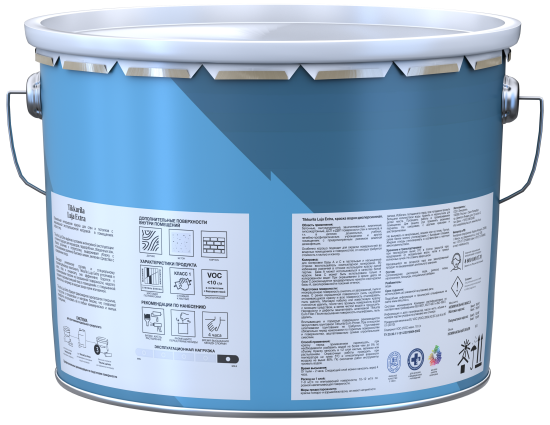 Краска для стен и потолков экстра-стойкая Tikkurila Luja Extra моющаяся матовая цвет белый база А 9 л